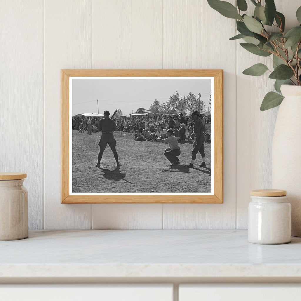 Boys Playing Baseball at FSA Farm in Yuma Arizona 1942