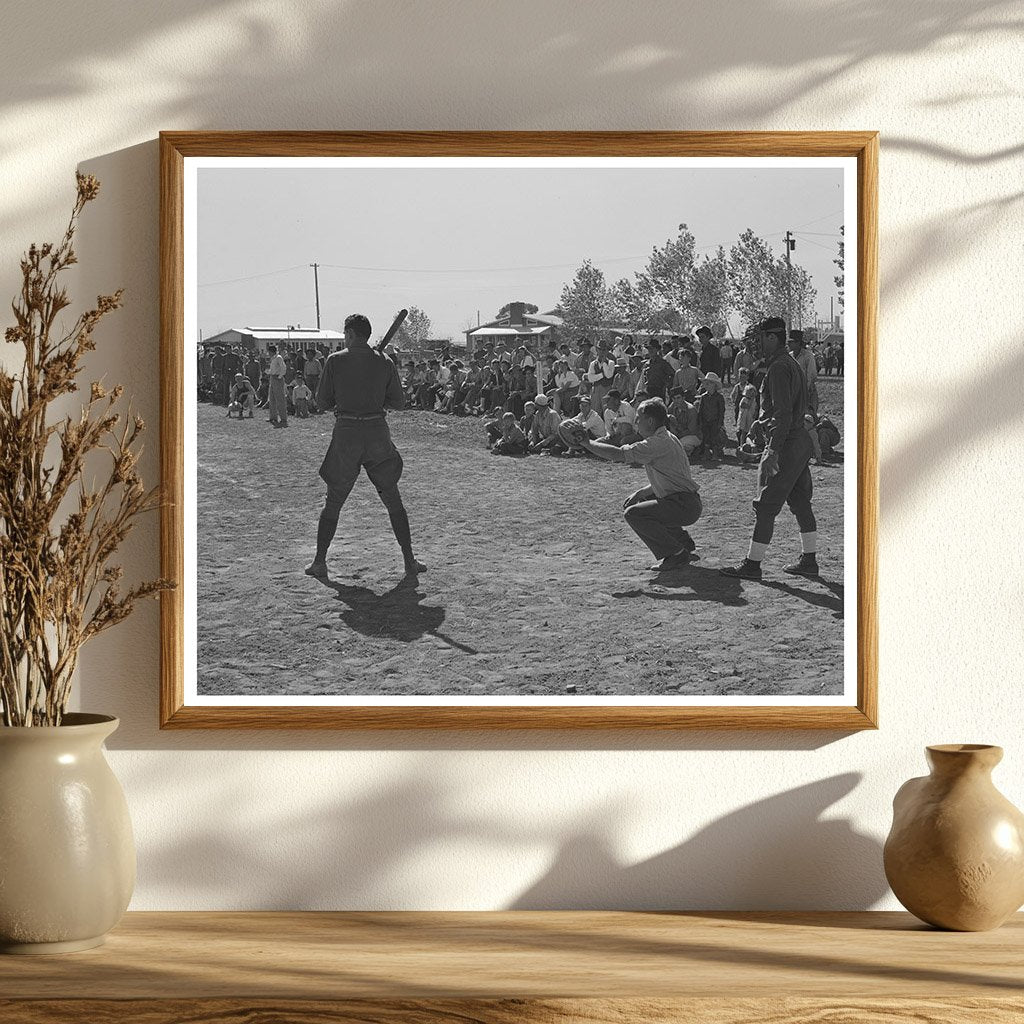 Boys Playing Baseball at FSA Farm in Yuma Arizona 1942