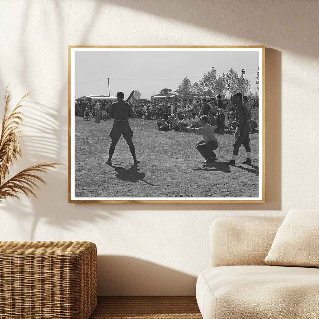 Boys Playing Baseball at FSA Farm in Yuma Arizona 1942