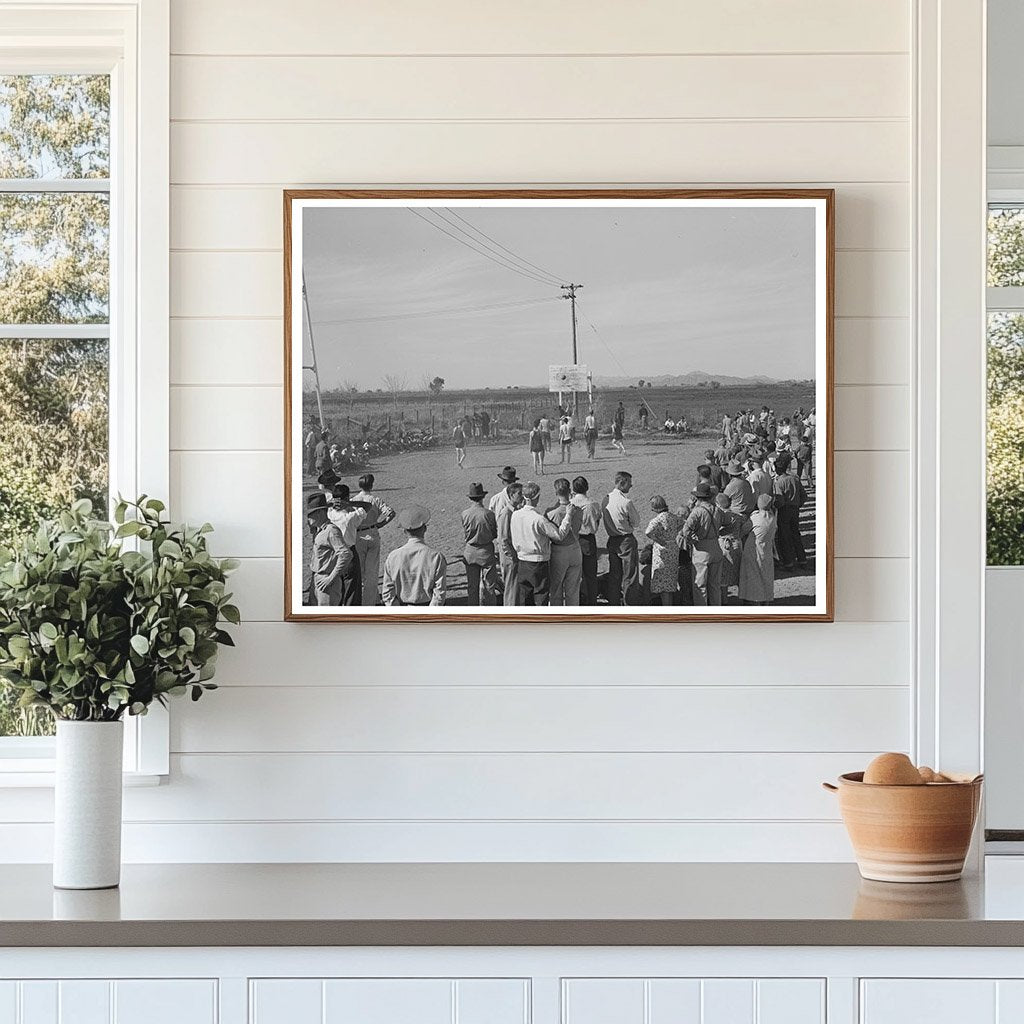Basketball Game at FSA Farm Workers Community Yuma 1942