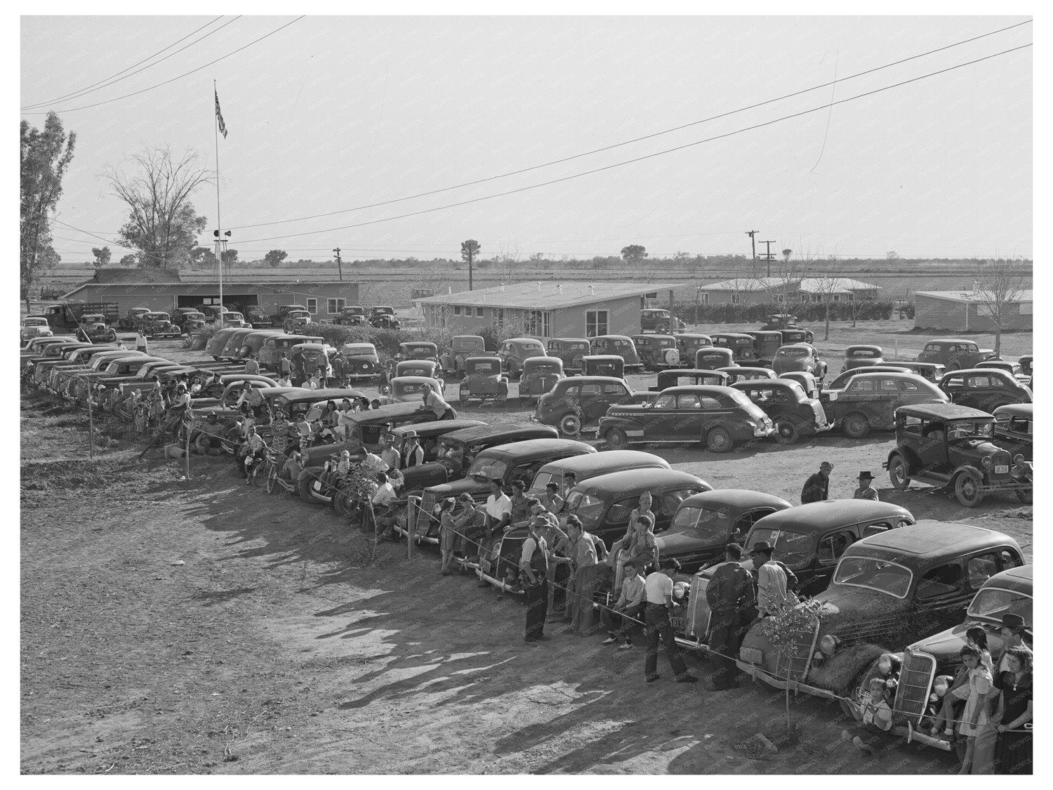 Farm Workers Autos at 1942 Yuma Field Day Event