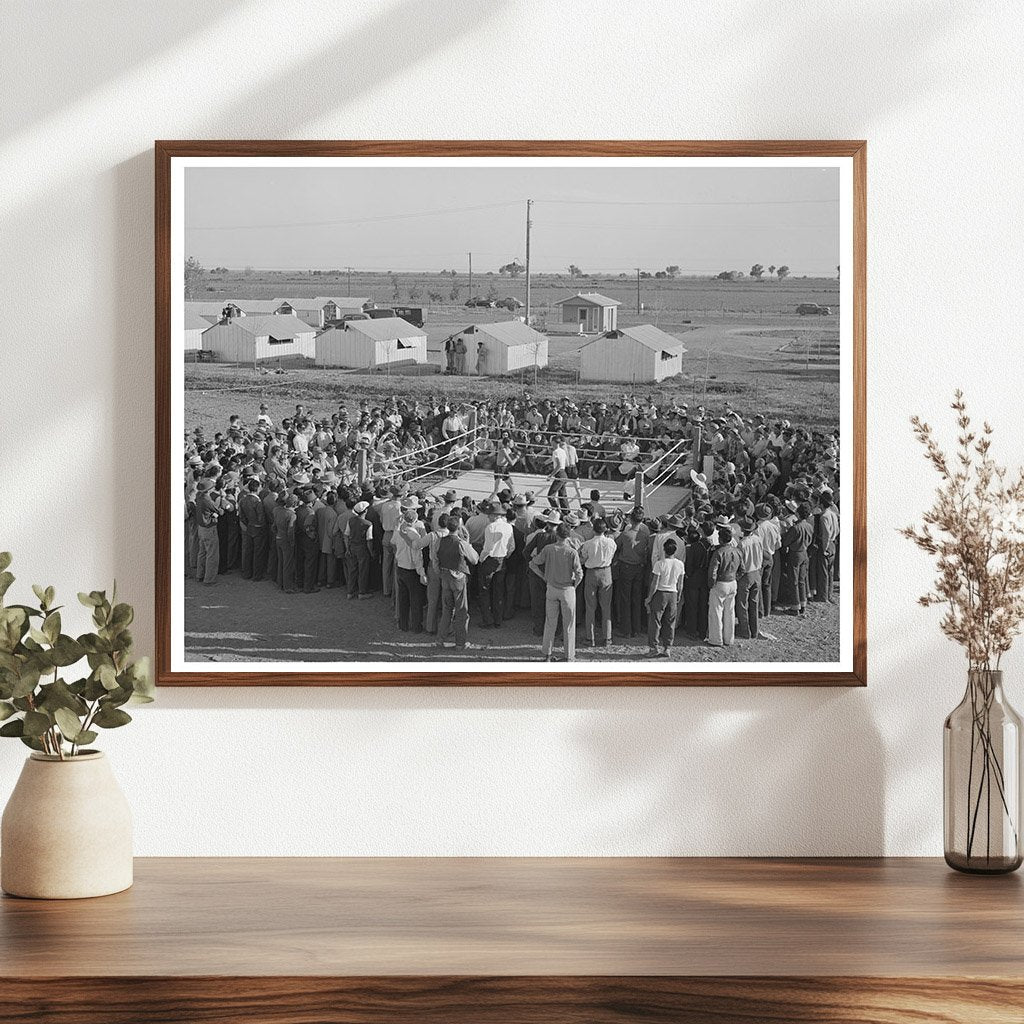Boxing Match at Farm Workers Community Yuma 1942