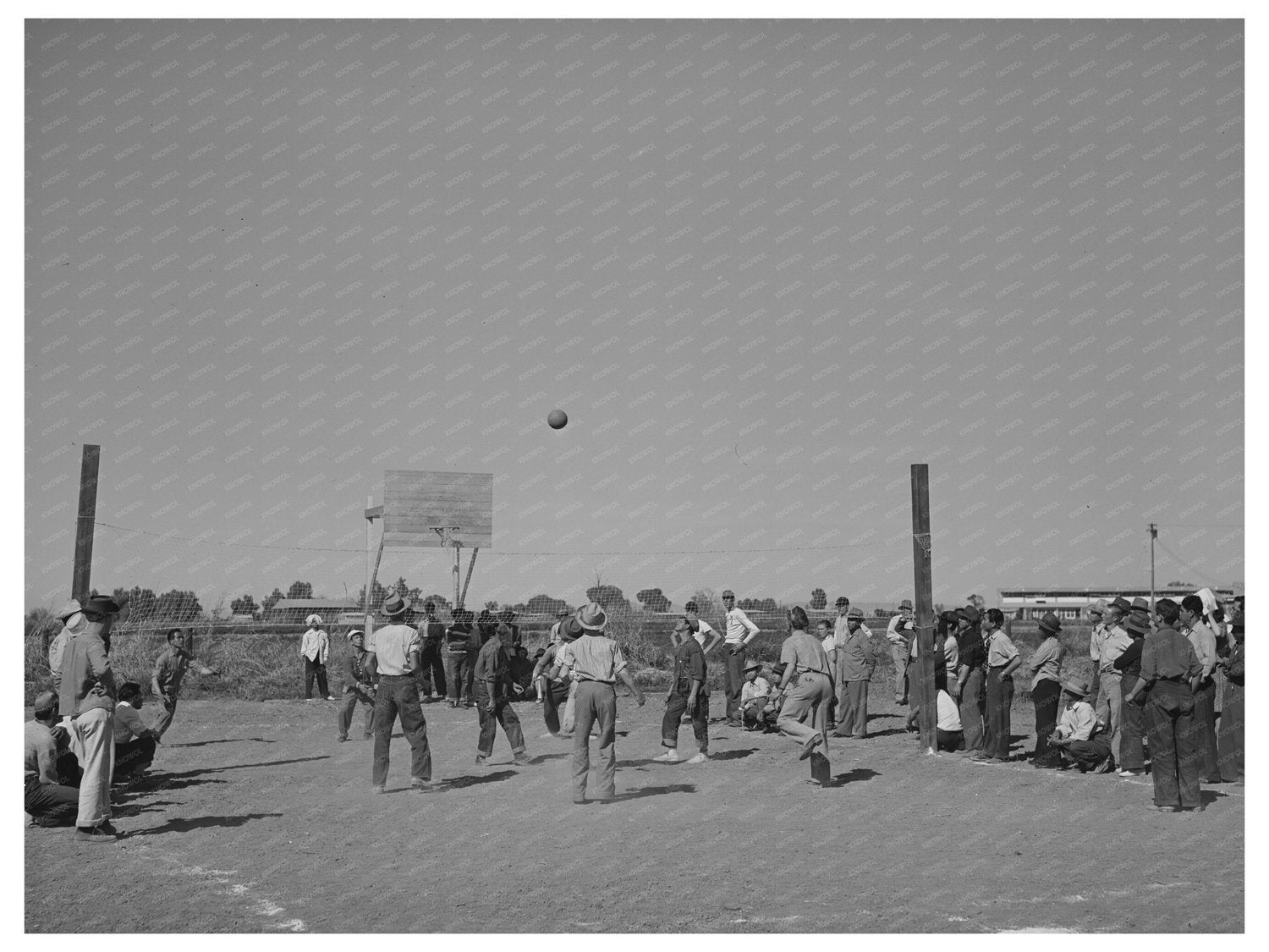 Vintage Volleyball Game Yuma Arizona March 1942