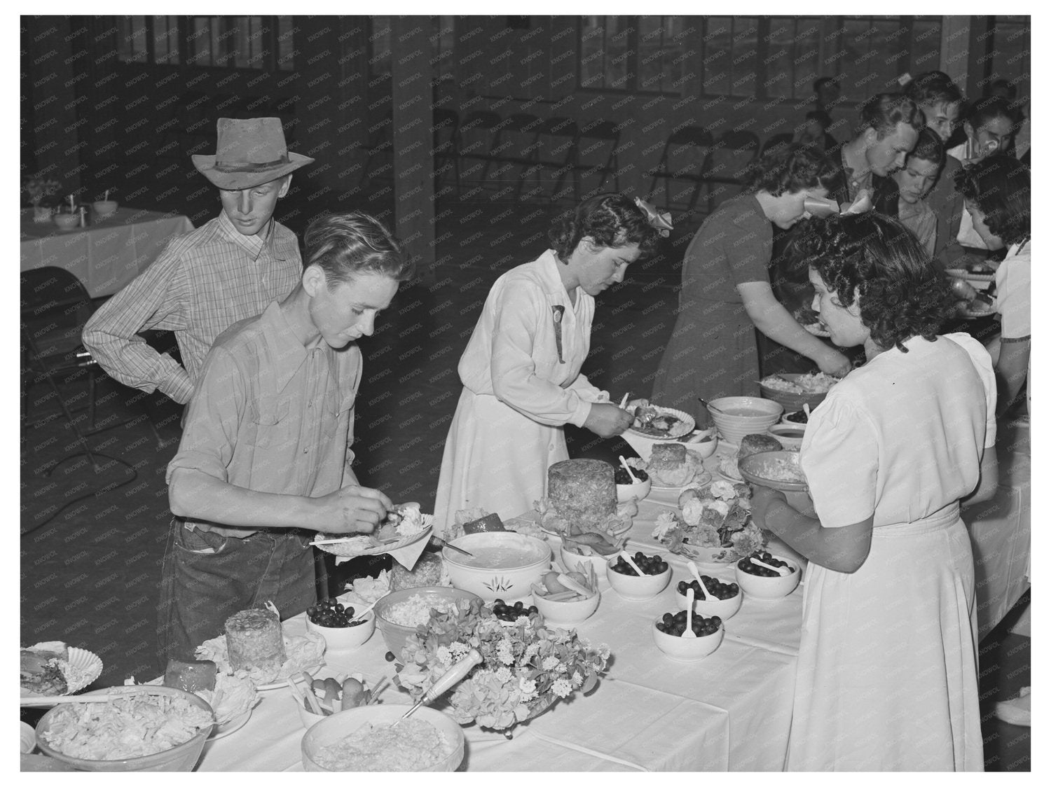 1942 Farm Workers Community Meal Yuma Arizona