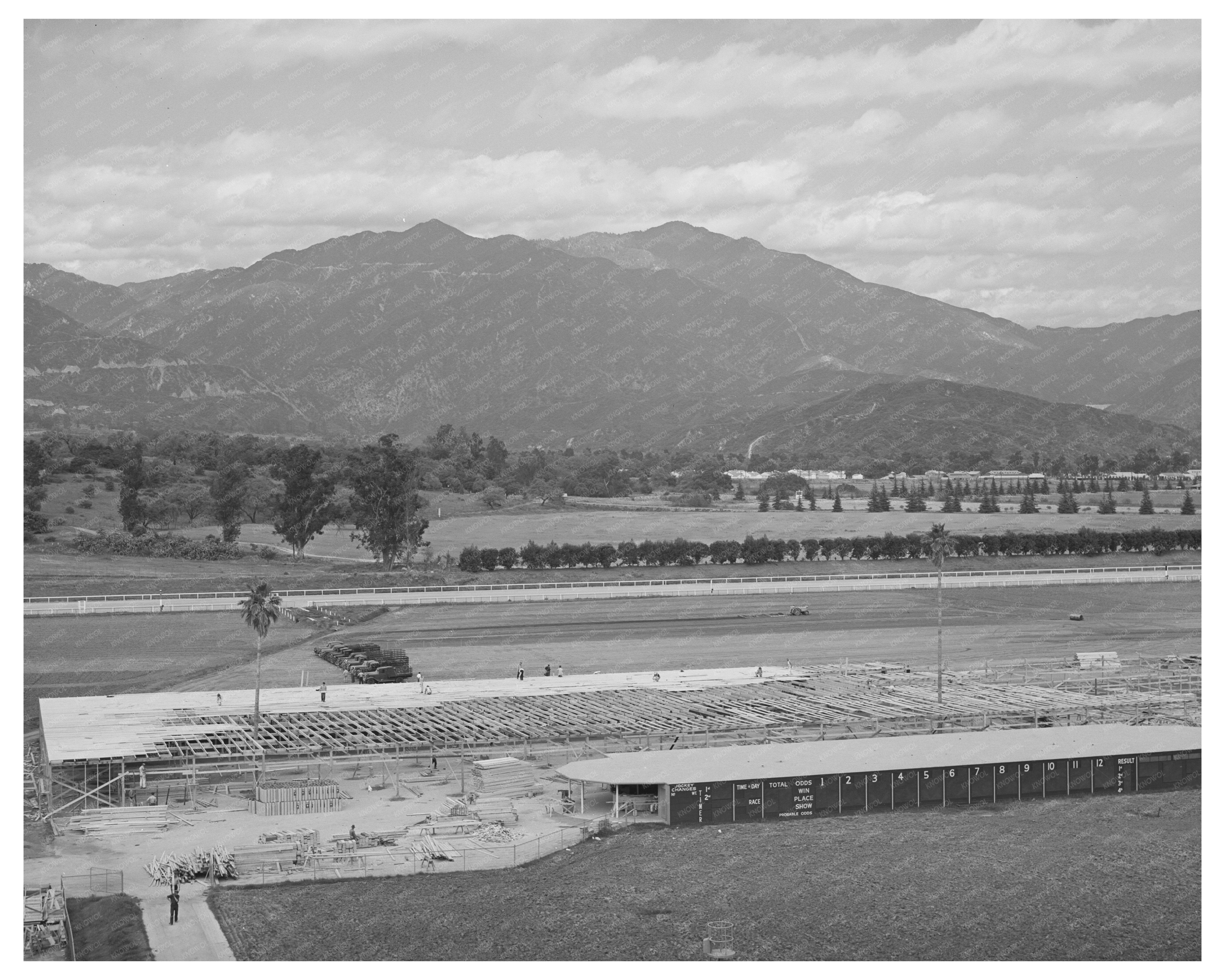 Santa Anita Racetrack Evacuation Center 1942