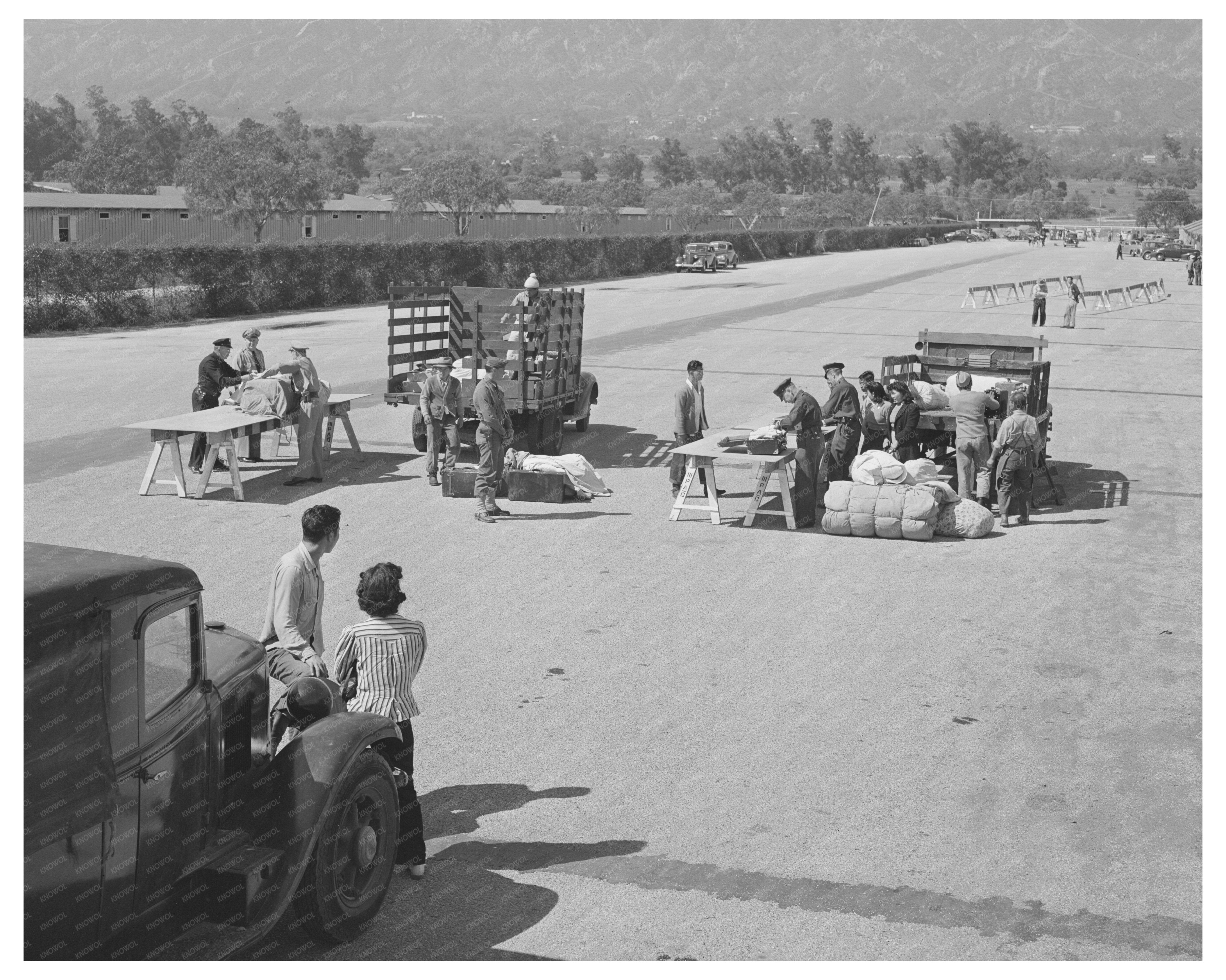 1942 Japanese American Evacuation at Santa Anita Center