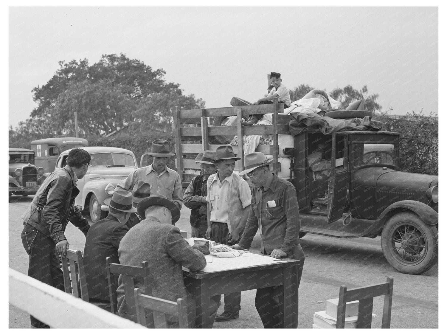 Japanese Americans at Santa Anita Reception Center 1942