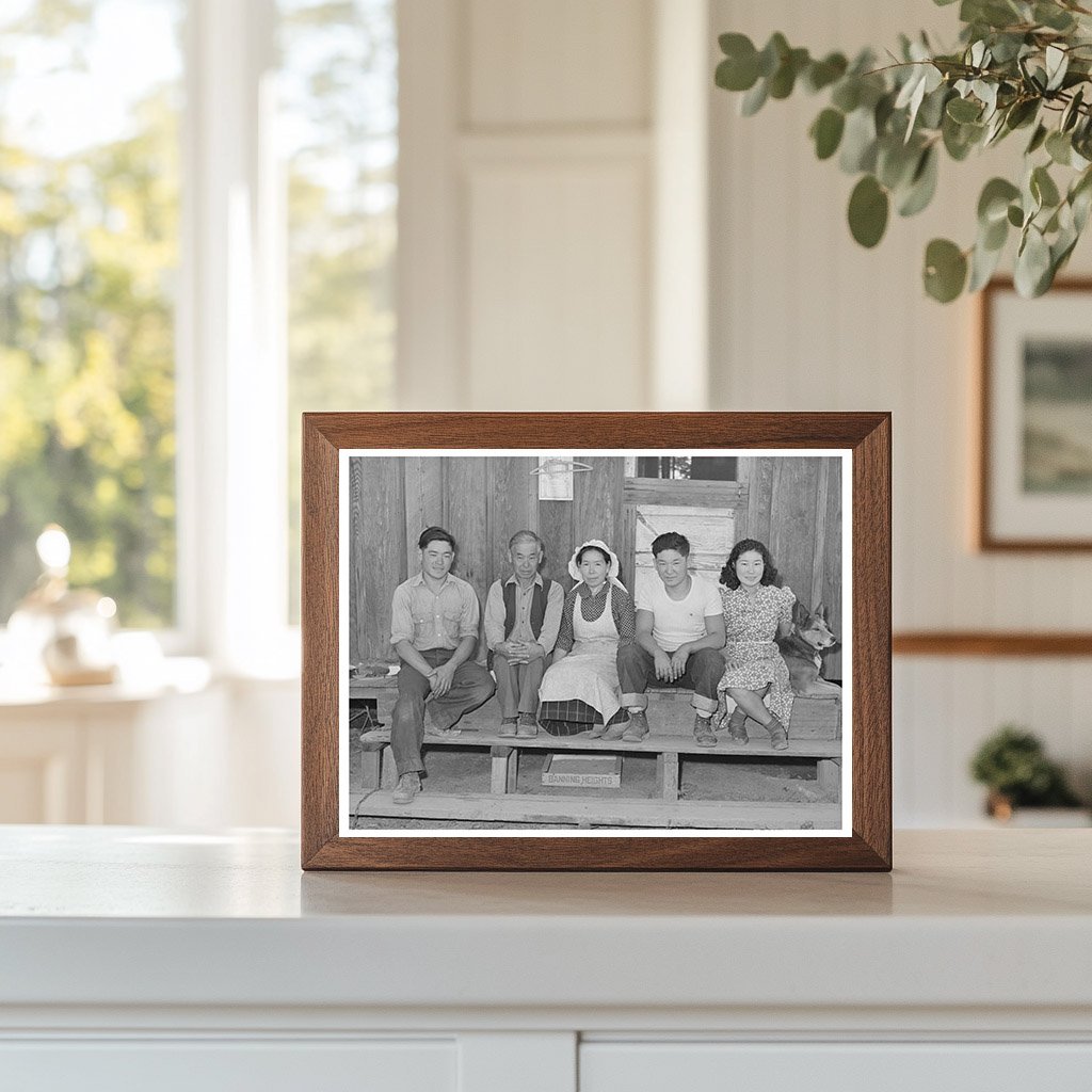 Japanese Farm Family Facing Evacuation April 1942