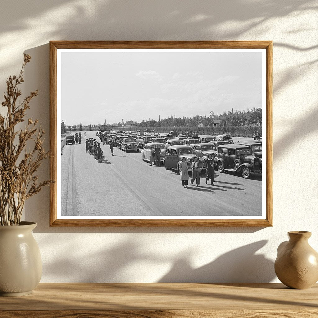 Japanese Individuals Arriving at Santa Anita April 1942