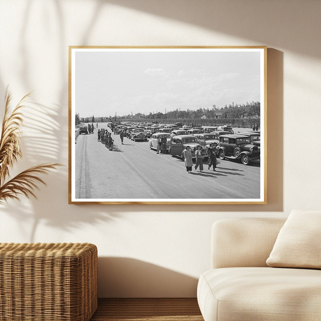 Japanese Individuals Arriving at Santa Anita April 1942