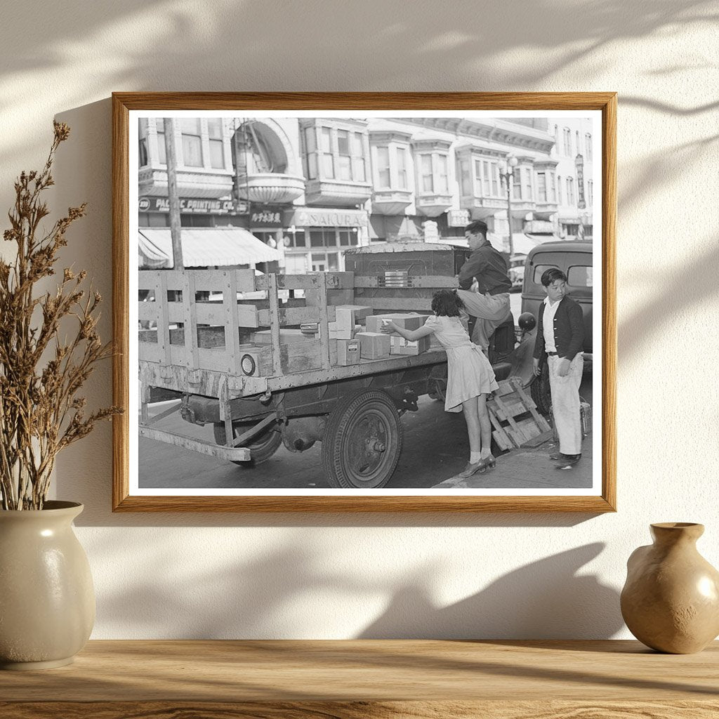 Japanese Americans Evacuating Little Tokyo April 1942