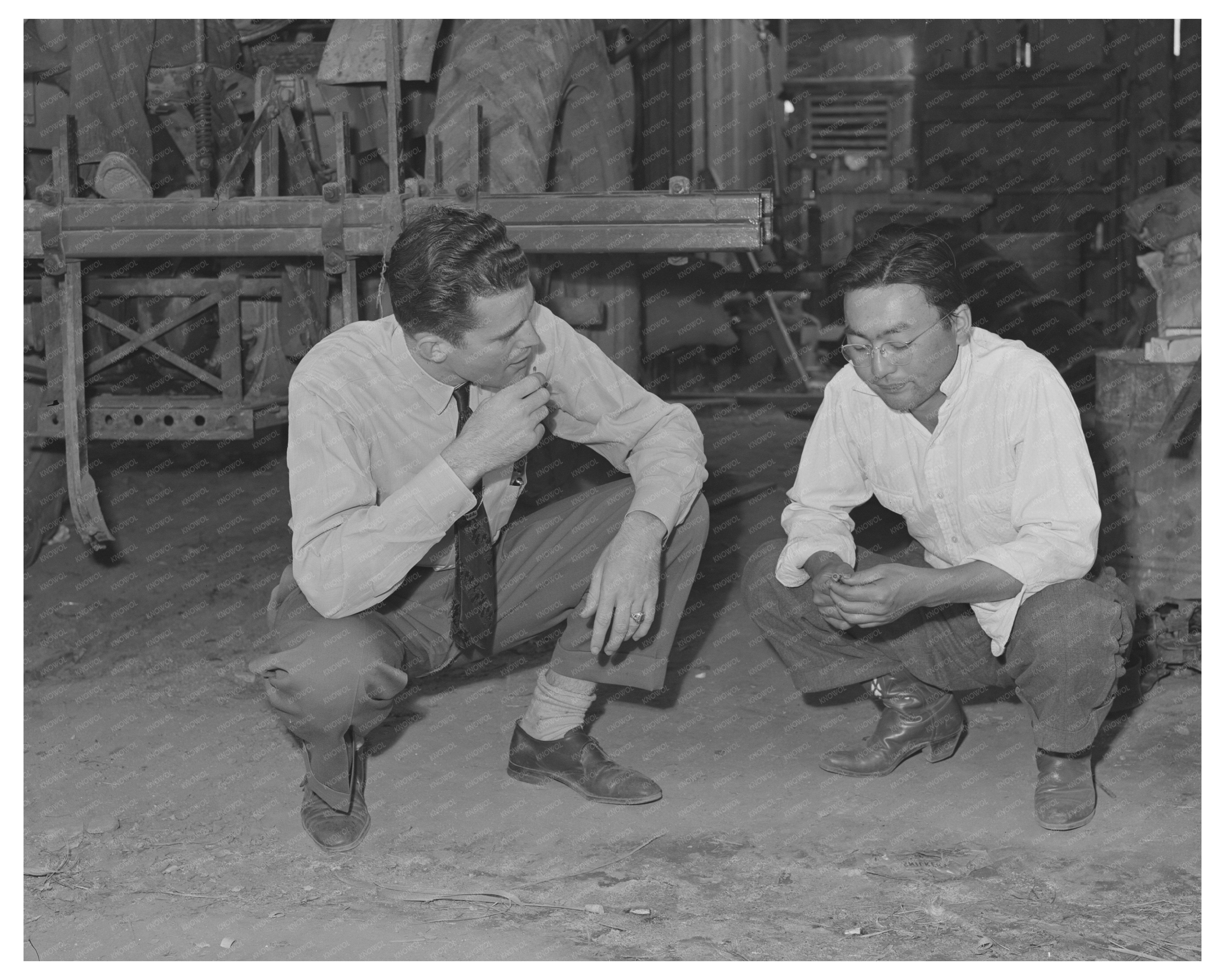 1942 Los Angeles Japanese Farmer Sells Equipment During Evacuation
