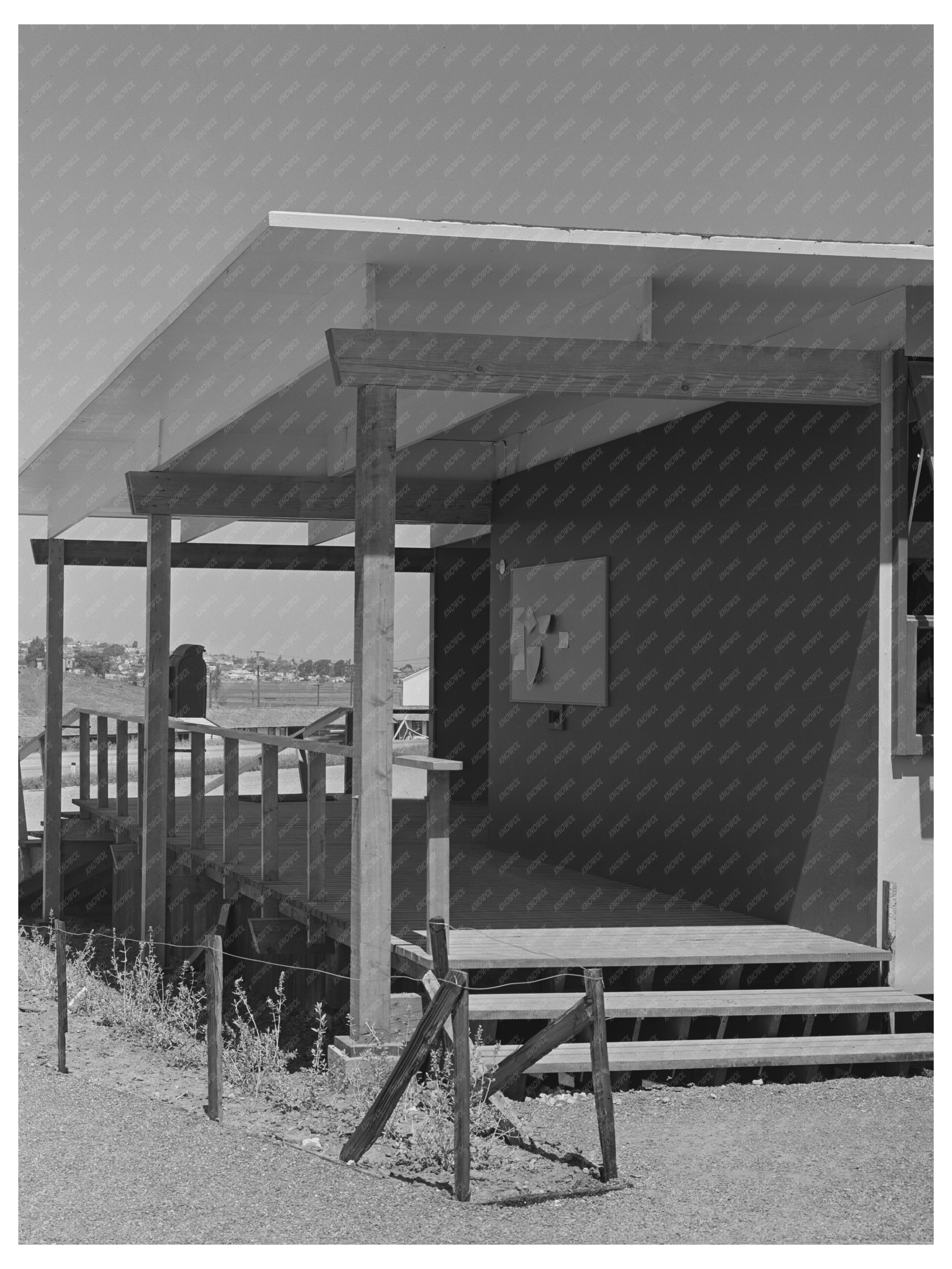 Vallejo California Defense Housing Project Entrance 1942