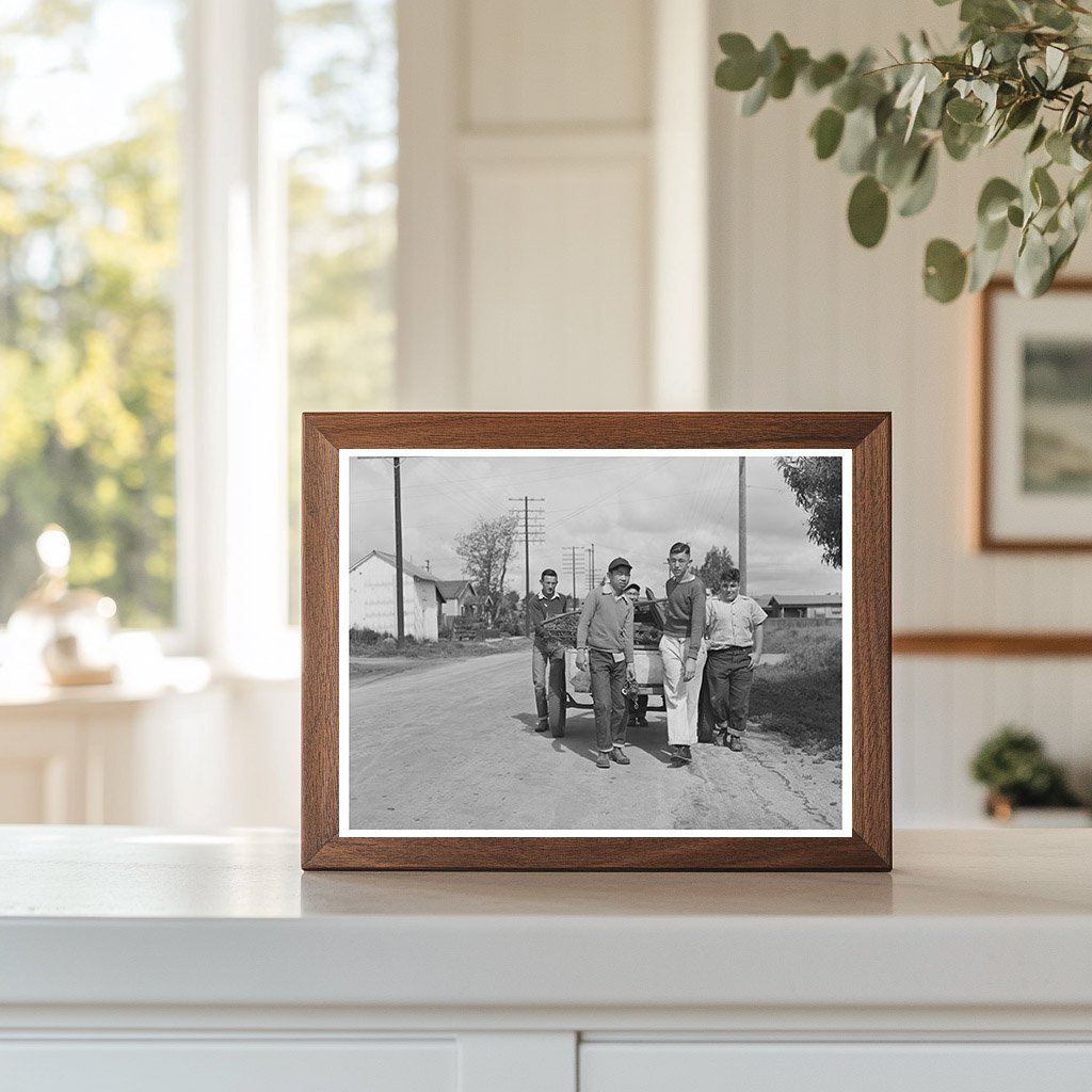 Schoolchildren Scrap Metal Drive San Juan Bautista 1942