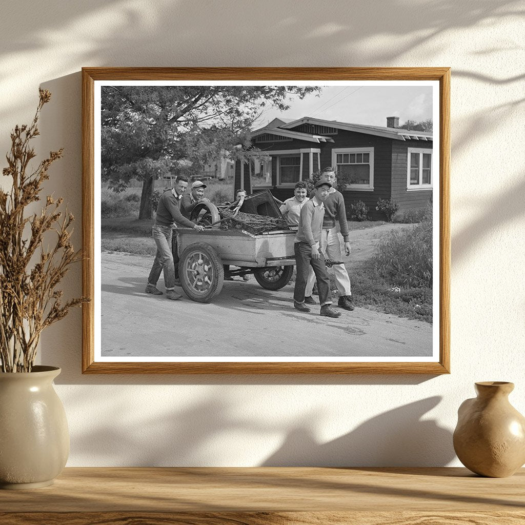 1942 Scrap Metal Drive by Japanese-Americans in San Juan Bautista