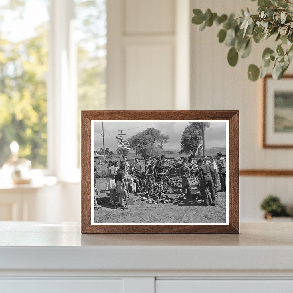 Schoolchildren with Scrap Metal for WWII May 1942