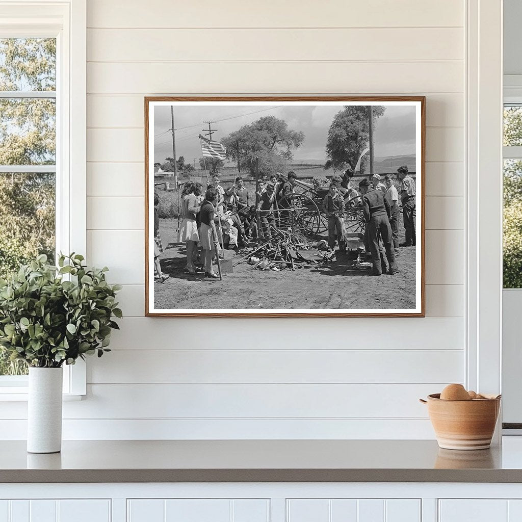 Schoolchildren with Scrap Metal for WWII May 1942