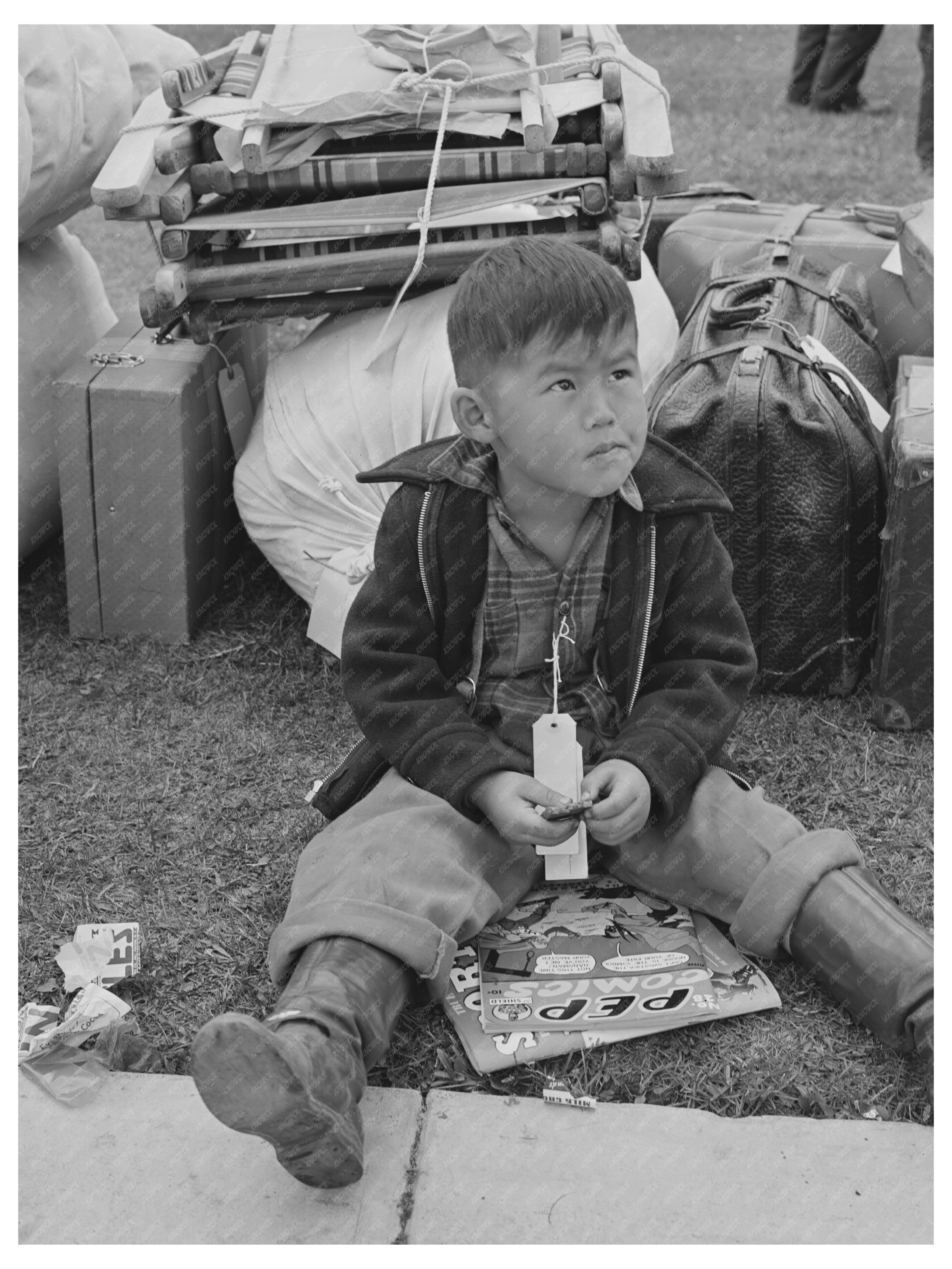 Salinas California Evacuation Scene May 1942