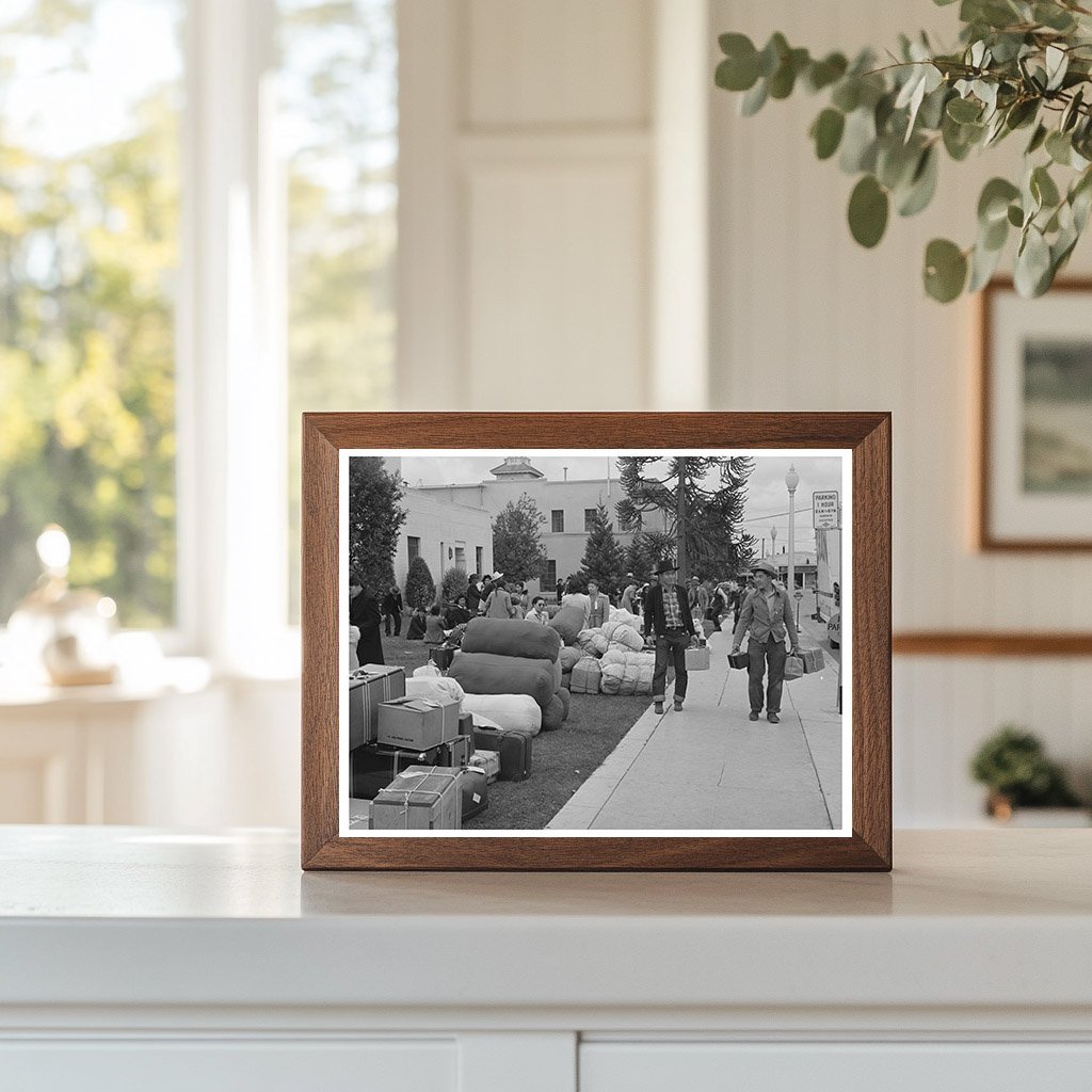 Japanese-Americans Await Transport in Salinas May 1942