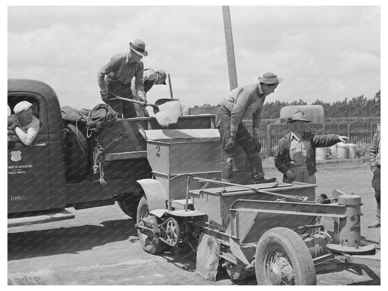 Guayule Planting Workers in Salinas California 1942