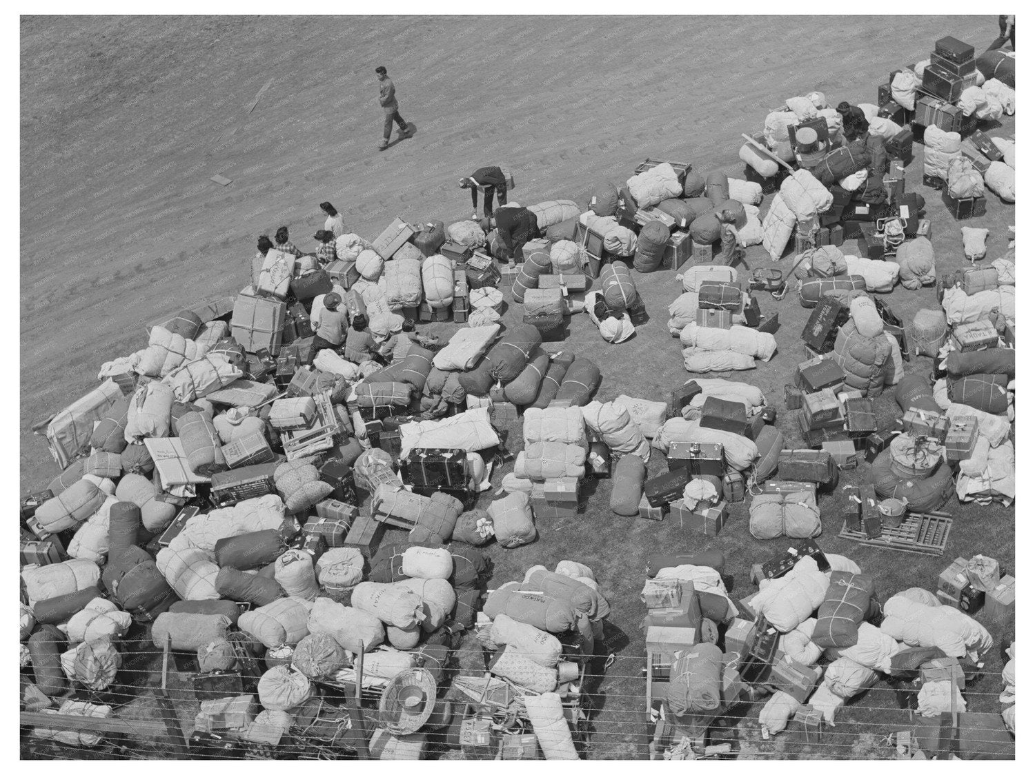 Japanese-American Baggage Los Angeles May 1942