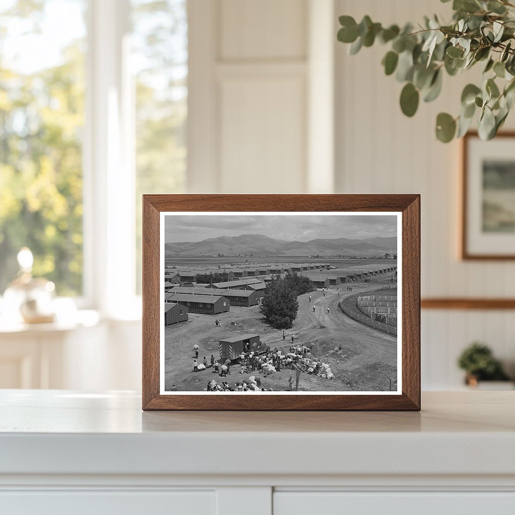 Japanese-Americans Arriving at Salinas Reception Center 1942