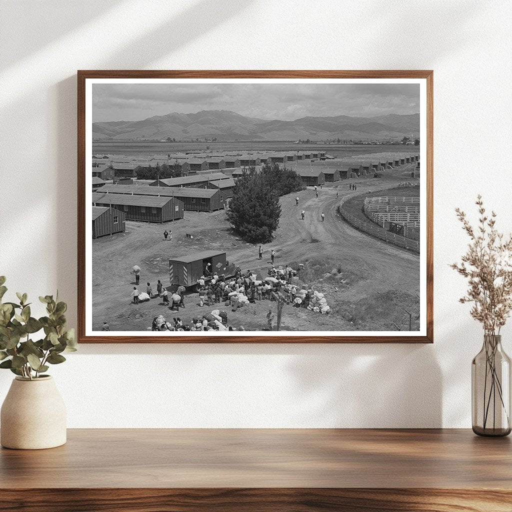 Japanese-Americans Arriving at Salinas Reception Center 1942