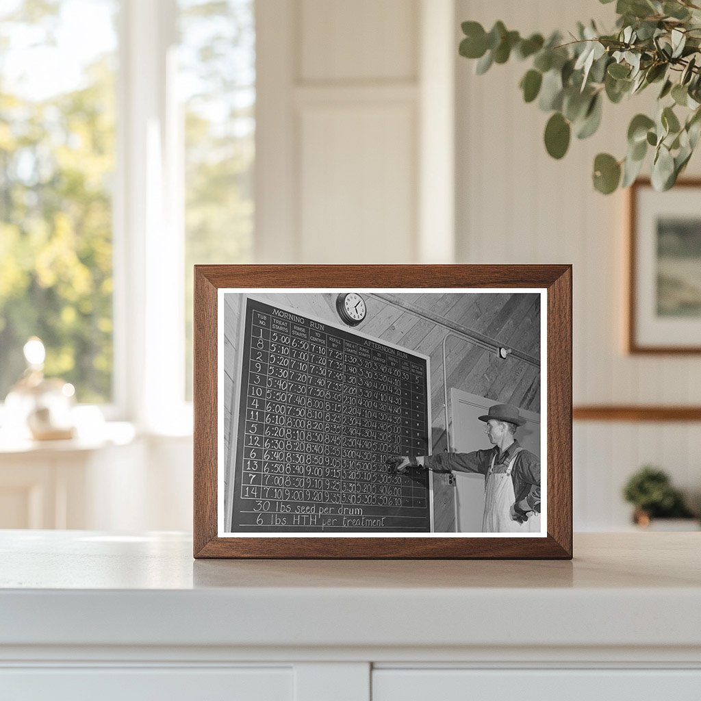 Guayule Seed Treatment Schedules Salinas California 1942