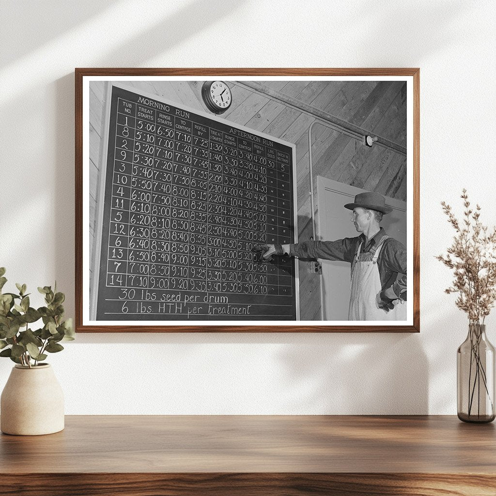 Guayule Seed Treatment Schedules Salinas California 1942