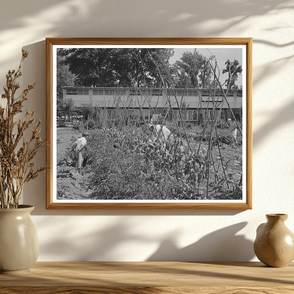 1942 Family Gardening in Yuba City California FSA Image