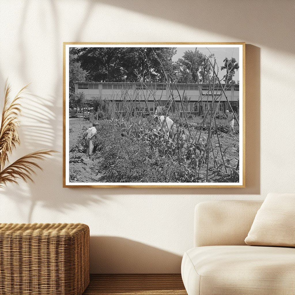 1942 Family Gardening in Yuba City California FSA Image