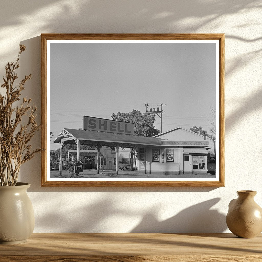 Shasta County Filling Stations June 1942 Vintage Image
