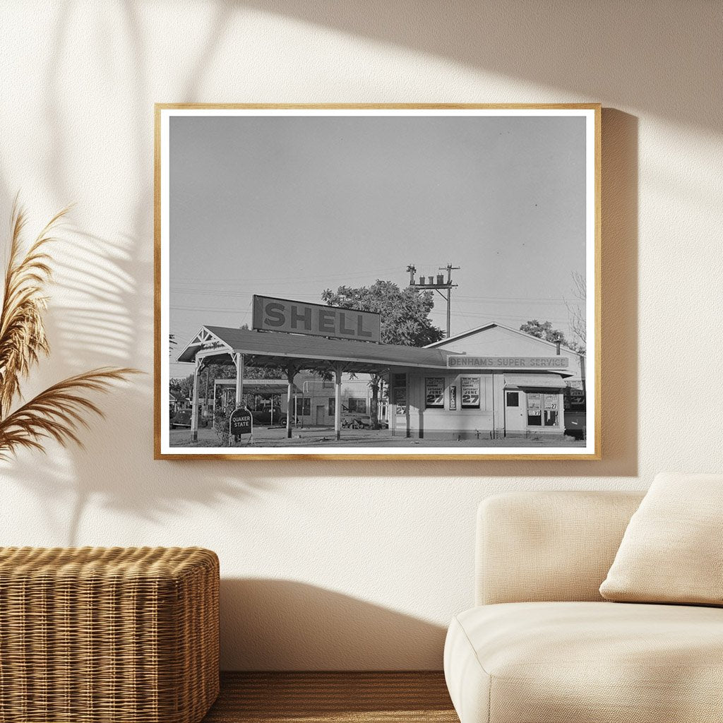 Shasta County Filling Stations June 1942 Vintage Image