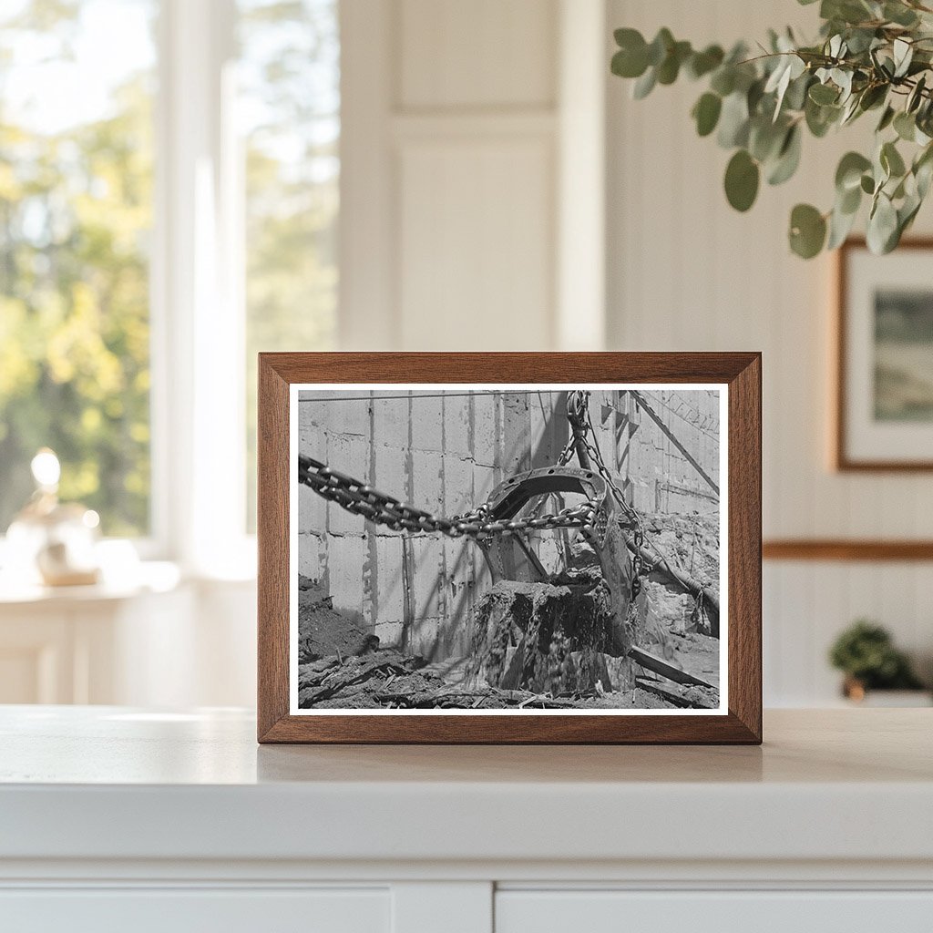 Shasta Dam Construction June 1942 Workers Excavating