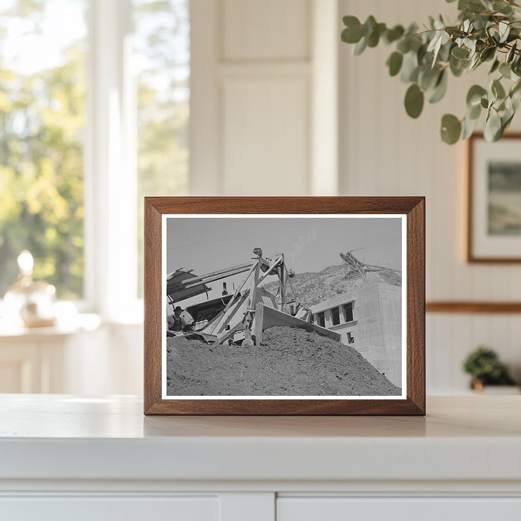 Shasta Dam Construction 1942 with Bulldozer