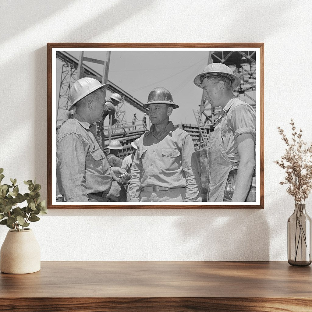Shasta Dam Workmen June 1942 Infrastructure Project