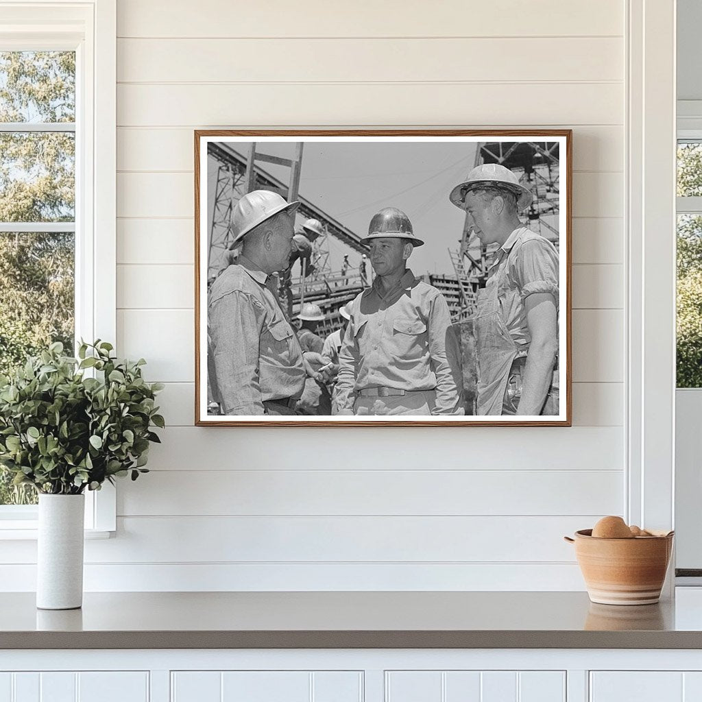 Shasta Dam Workmen June 1942 Infrastructure Project