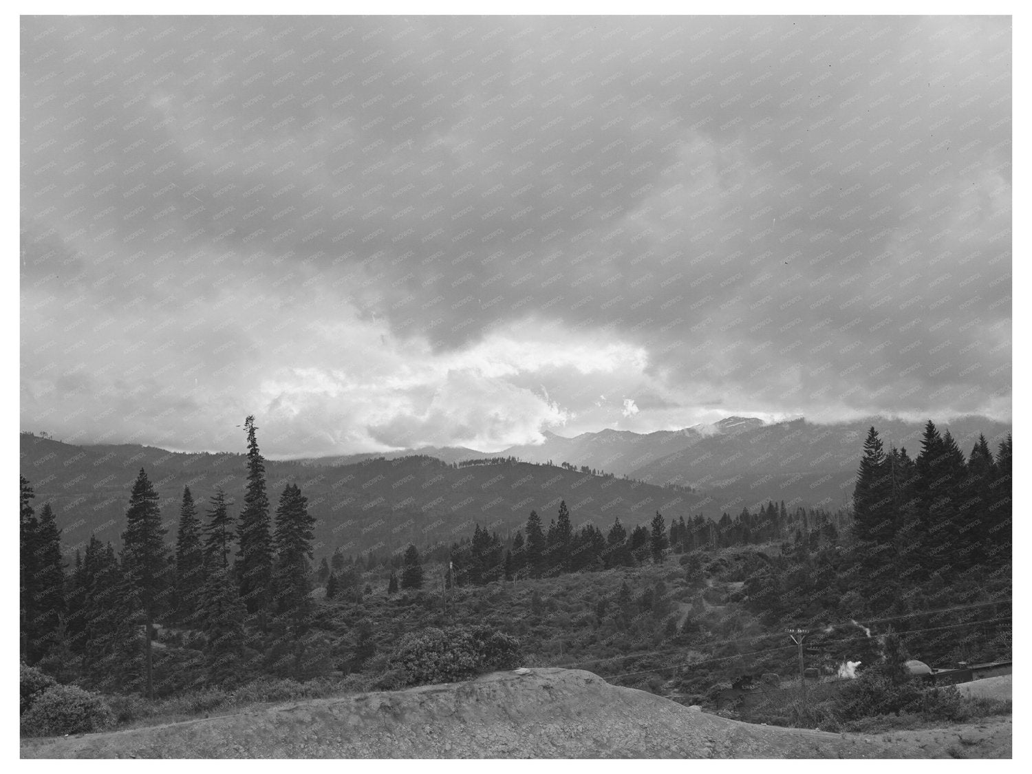 Shasta County Mountain Ranges California June 1942