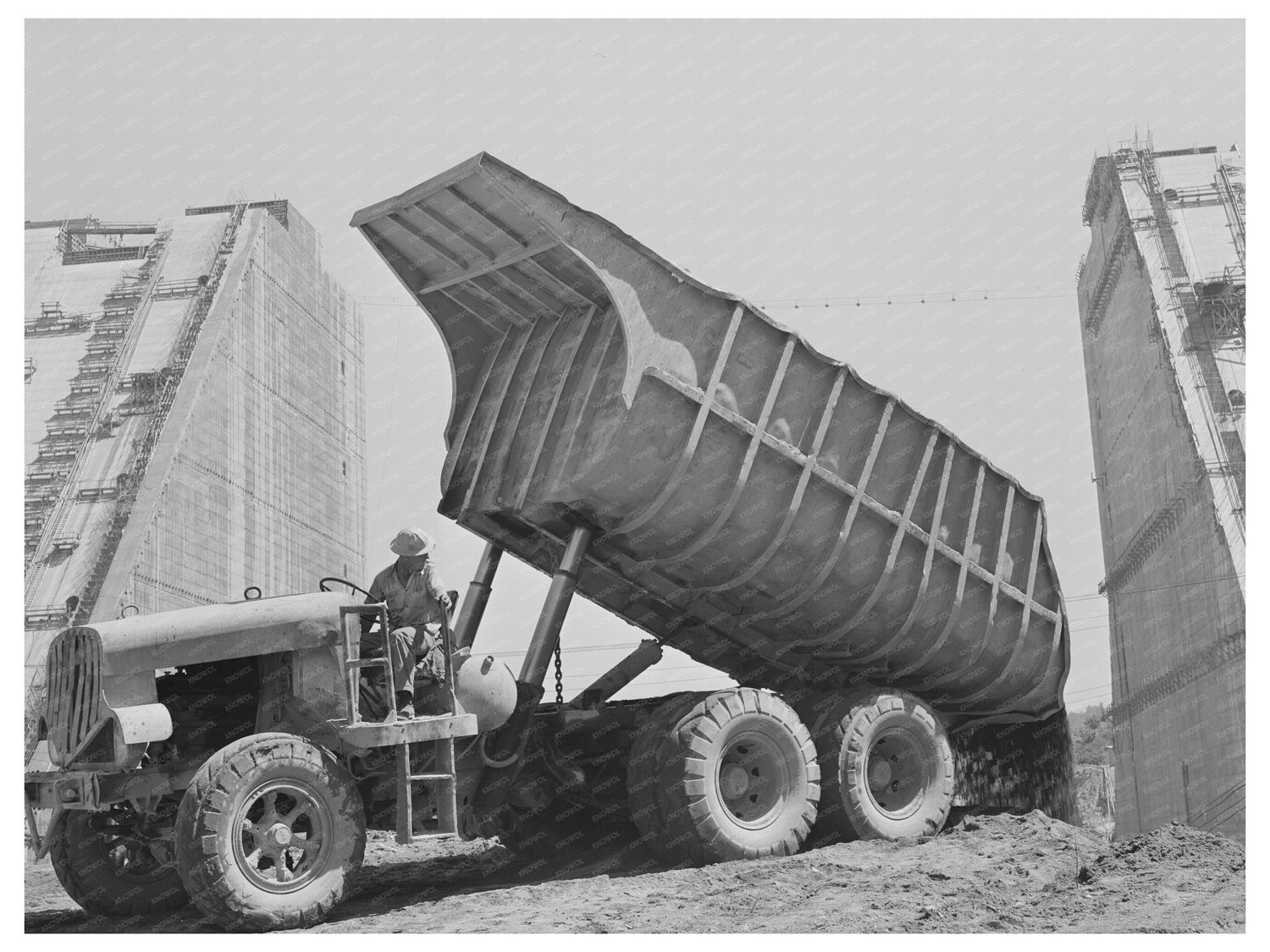 Dump Truck at Shasta Dam June 1942