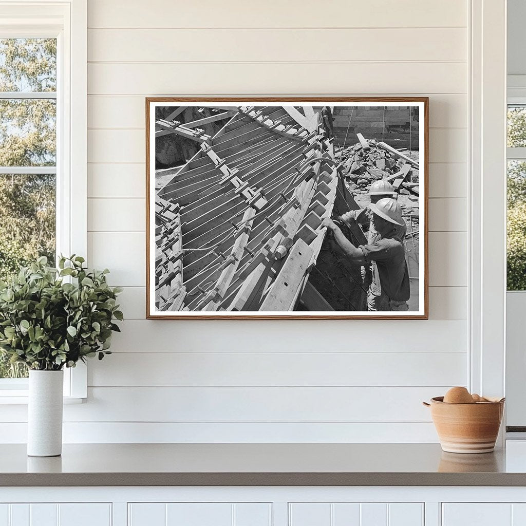 Carpenters Building Forms at Shasta Dam June 1942