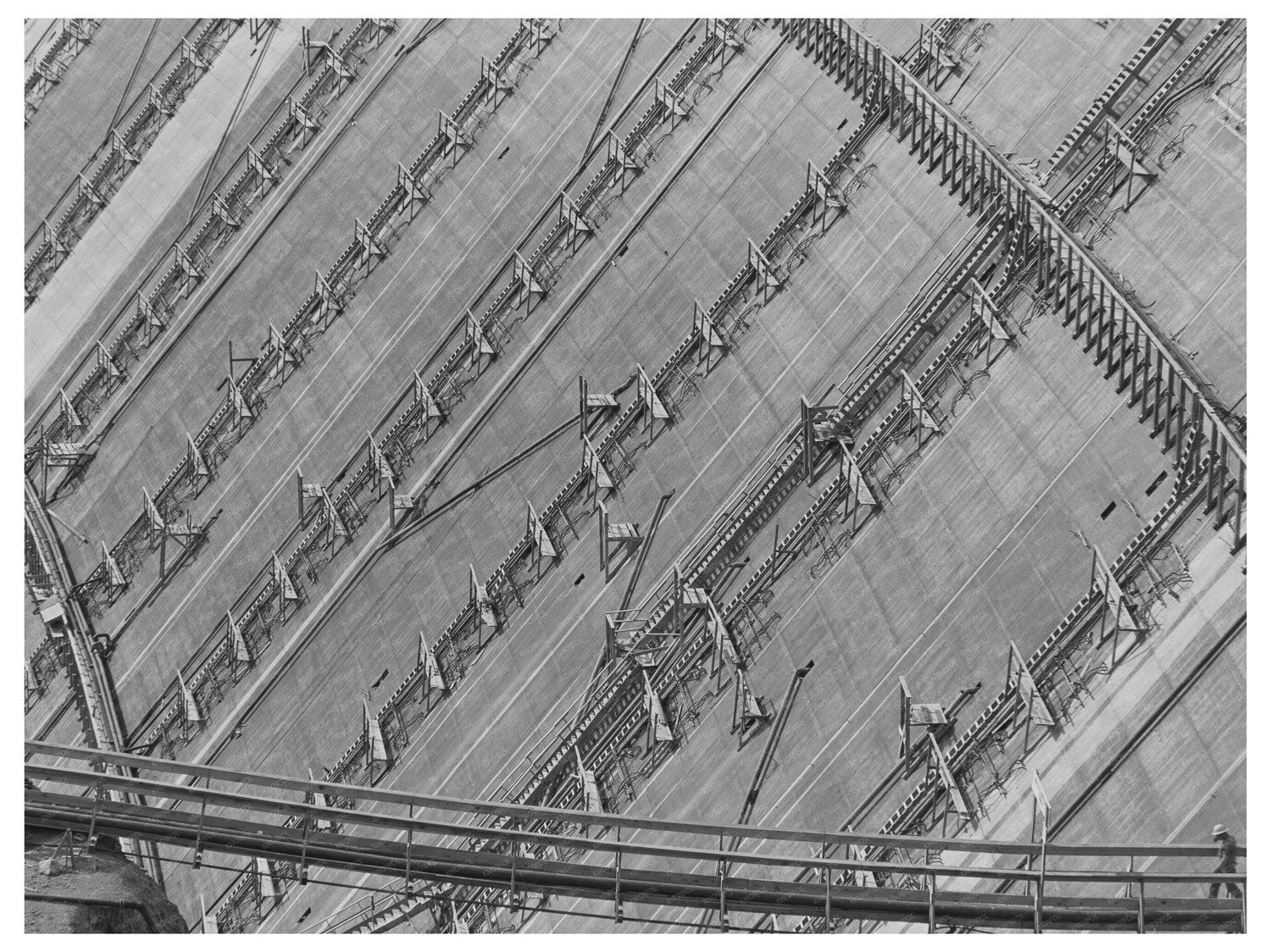 Shasta Dam Construction June 1942 Historical Image