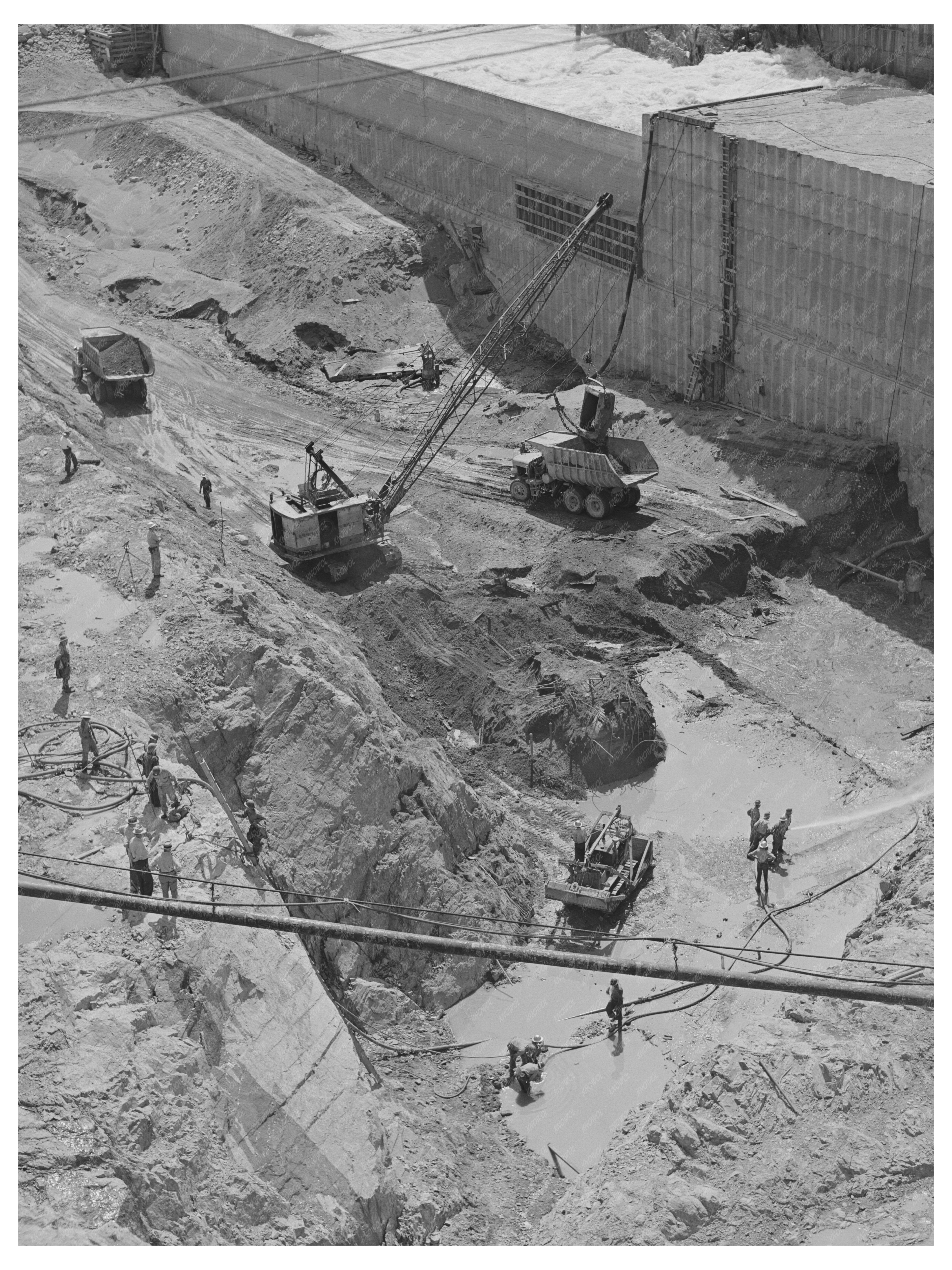 Shasta Dam Excavation Work June 1942