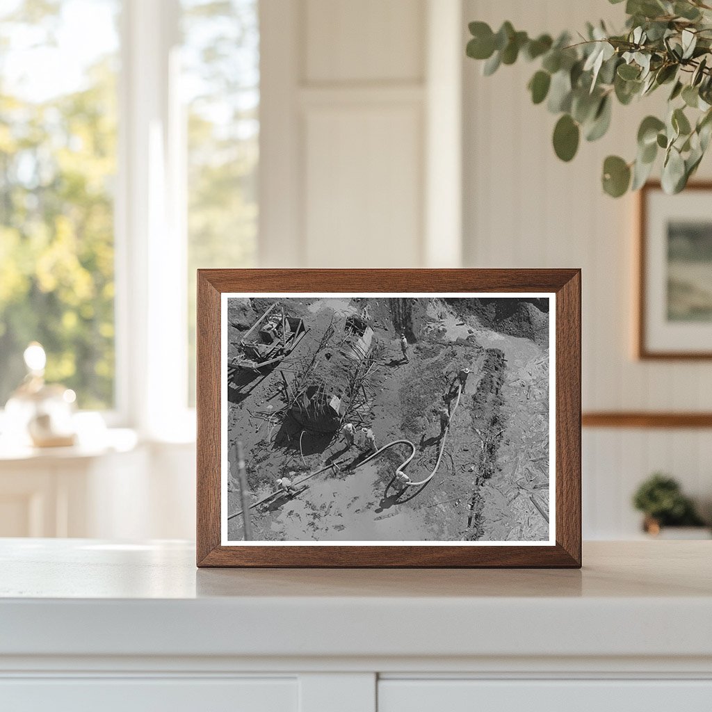 Hydraulic Excavation at Shasta Dam June 1942