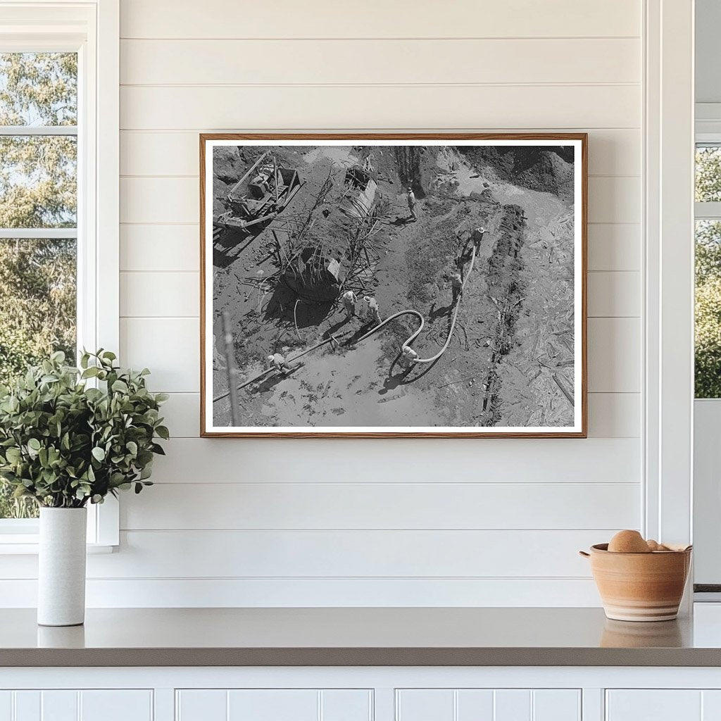 Hydraulic Excavation at Shasta Dam June 1942
