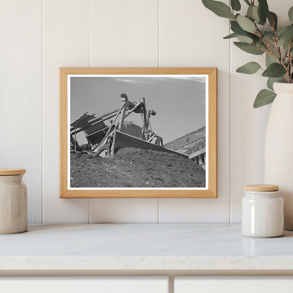 Shasta Dam Construction June 1942 with Bulldozer