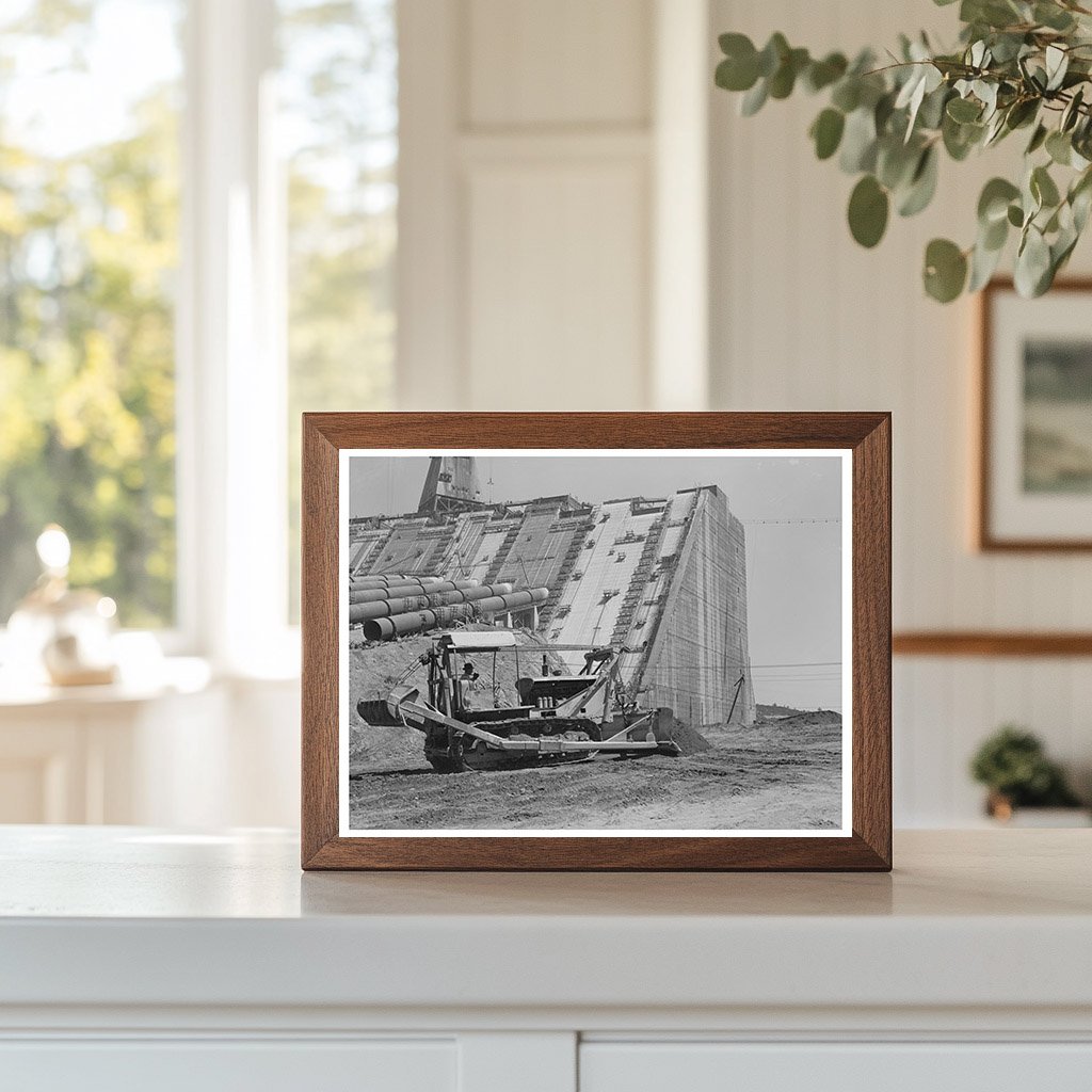 Bulldozer at Shasta Dam Construction June 1942