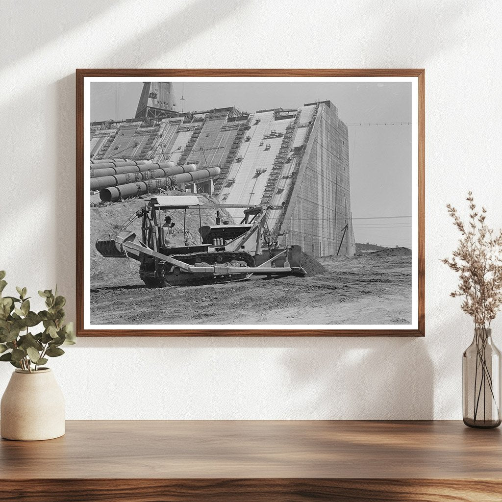 Bulldozer at Shasta Dam Construction June 1942