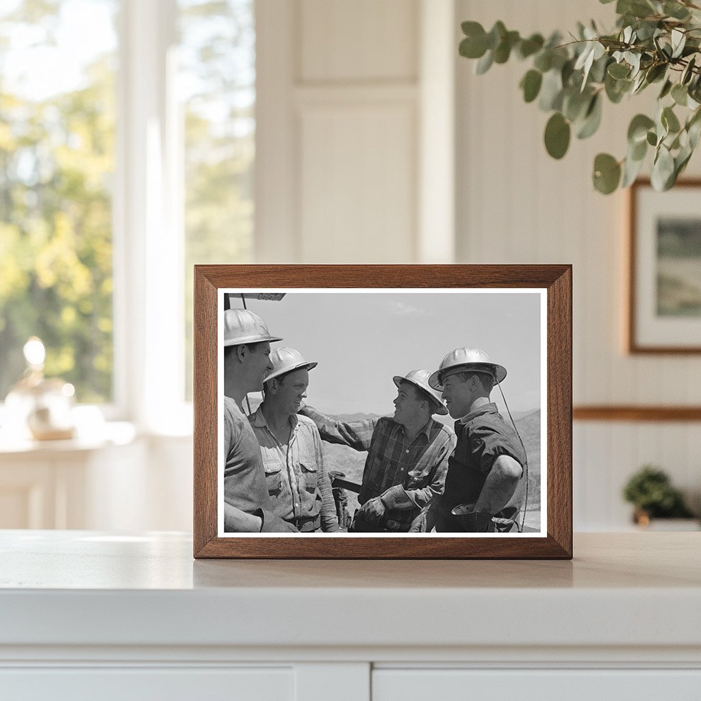 Workmen at Shasta Dam California June 1942
