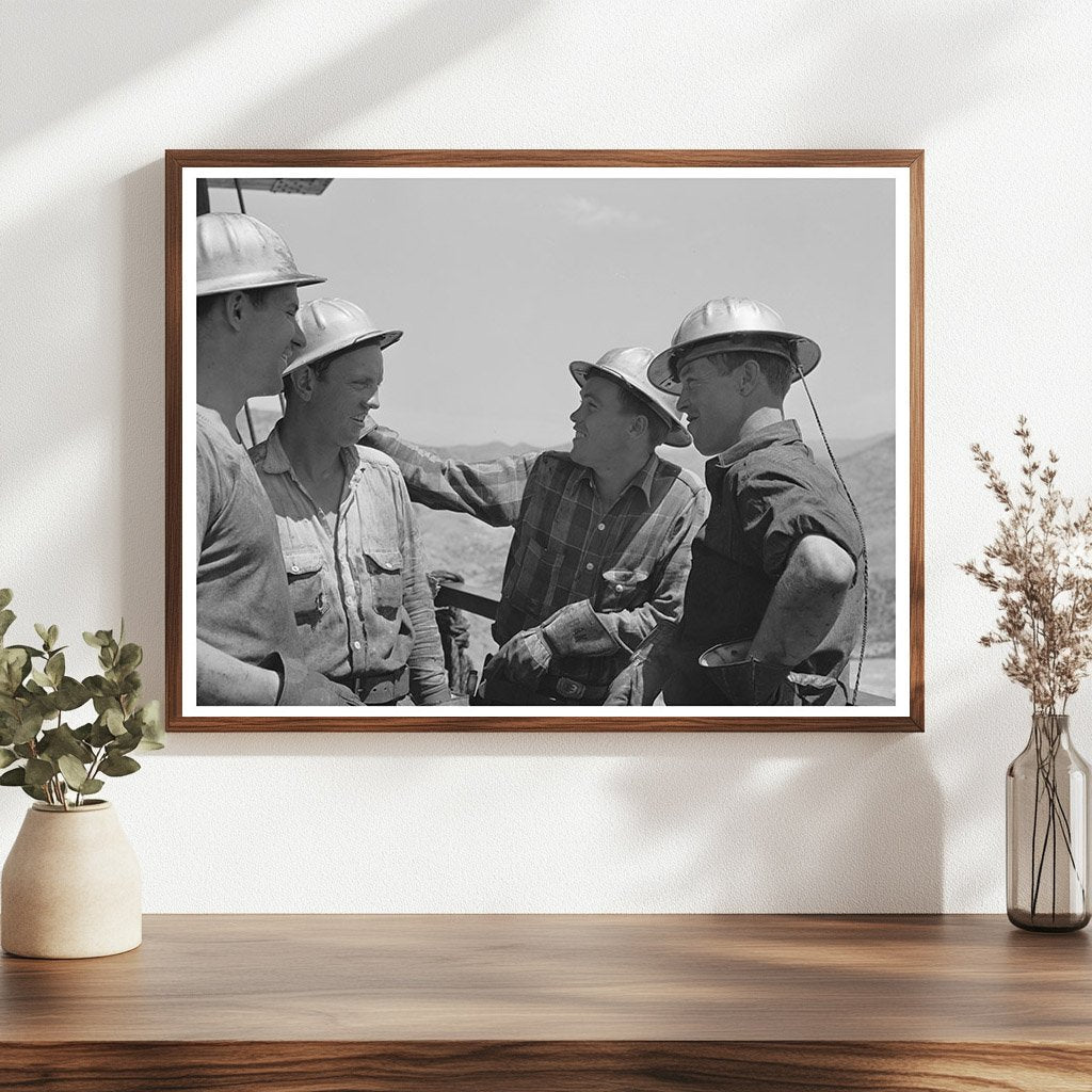 Workmen at Shasta Dam California June 1942