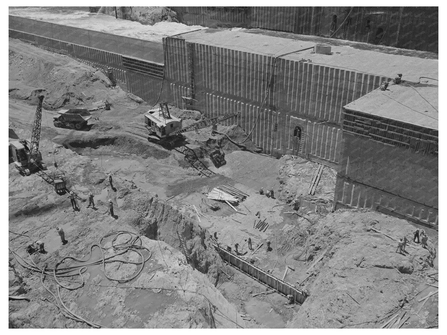 Excavation Work at Shasta Dam California June 1942